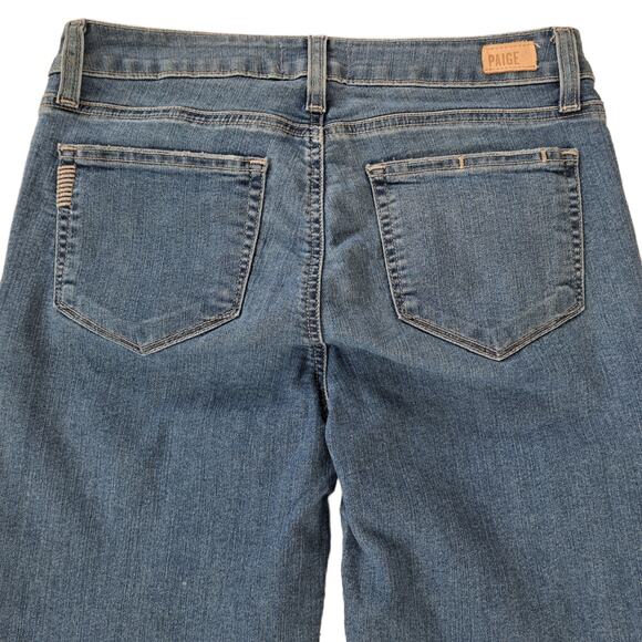 PAIGE Verdugo Raw Ankle Skinny Jeans Size 28 Noelani Distressed Medium Blue - Picture 10 of 10
